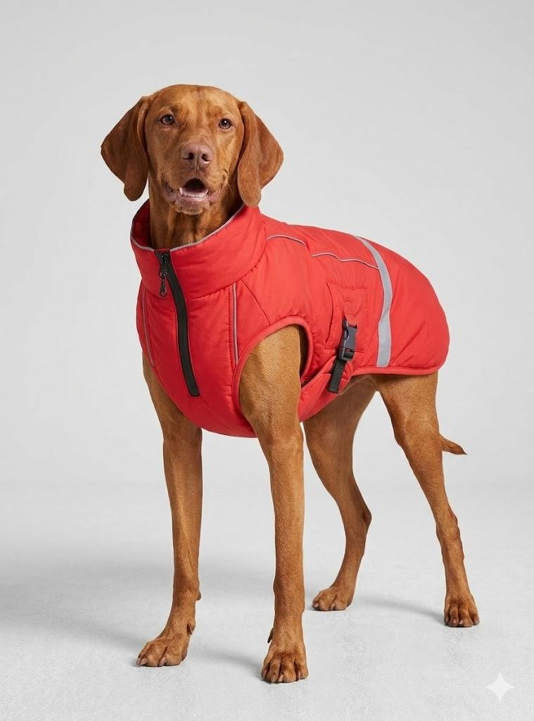Acouto Red Dog Reflective Vest with High Visibility for Outdoor Activities and Night Walking