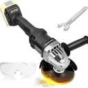 Rueqior Cordless Angle Grinder for Dewalt 20V Battery, 10000 RPM Brushless Grinder 4-1/2", 3 Variable Speed Power Grinder for Cutting, Griding, Polishing (No Battery)