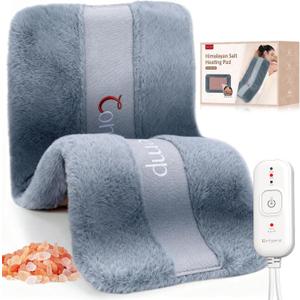 Comfytemp Himalayan Salt Weighted Heating Pad, Natural Moist Heating Pad for Back & Abdomen Comfort, Large Heated Pads for Women Men Mom Dad, 12"24", FSA Eligible HSAElectric Heat Warm with Auto-Off