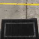 OLANLY Front Door Mat Indoor Outdoor Entrance, Waterproof All-Season, All-Weather Doormat, Sturdy Natural Rubber, Fade Resistant, Low Profile, Easy Clean Patio Porch Entryway Mat, 23.5x15.5, Black