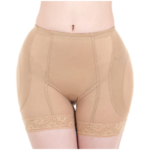 Lu's Chic Women's Butt Lifter Shapewear Shorts Hip Enhancer Body Shaper Panties Mesh Boyshorts, Size S