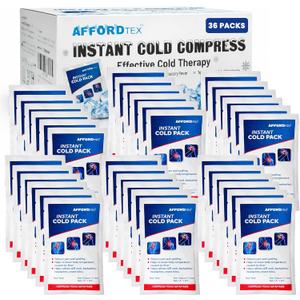 Instant Cold Pack -50 Count Disposable Large 7.5 x 4.5 Inches Ice Packs