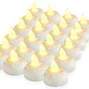 Homemory 200 Hours 22 Pack Flameless Floating Candles, Warm White Led Flickering Tealight Candles in Bulk, Decor for Wedding, Party, Centerpiece, Pool, Christmas