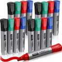 Fuutreo 16 Pcs Jumbo Size Permanent Markers Bulk Large Chisel Tip Permanent Markers Thick Waterproof Jumbo Pens Set Huge Poster Supplies(Multicolor)