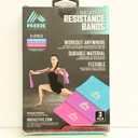 RBX Flat Latex Free Resistance Bands 3 Levels 3 Pack