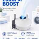 M-4DBT Automatic Dryer Booster Fan, 200 CFM 4 Inch Dryer Vent Fan