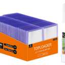 1000Pcs Clear Top Loaders for Cards (500Pcs Hard Plastic Card Holders & 500Pcs Card Sleeves) 3" x 4" Toploaders, Card Protector Sleeves for Baseball Cards, Standard Trading Cards