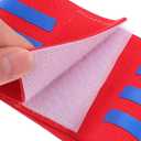 Colorful Soccer Captain Armband for Adults Durable Nylon Football Arm Bands Comfortable Fit for Team Sports Black Red