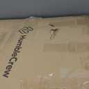 Humble Crew Desk Chair no Wheels, White, 16"W x 19"D x 30"H, 200 lbs Max - Lightweight Plastic Chair for Small Spaces - Premium Stackable Minimalist Chair for Office, Dorm, Bedroom, Dining, and More