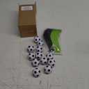 12 Pack Soccer Party Games Spoon Relay Race Toy Set for Teens Adults, Soccer Foam Ball and Spoon Race Game for Sports School Birthday Party Supplies Favors(Classic Colors)