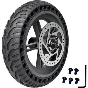 8.5x3 Solid Tire 8.5 inch with Hub & Disc Brake, Electric Scooter Rear Tire