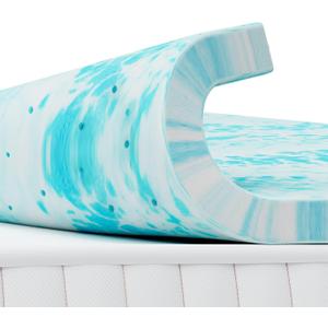 3 Inch Mattress Toppers Memory Foam Cooling Gel Infused for Enhanced Comfort, CertiPUR-US Certified Breathable Bed Topper Pad with Support for Sleeper Sofa Couch RV Camper, Full