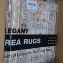 befbee Washable Area Rug 8x10, Large Soft Rugs for Living Room Stain Resistant Non-Slip Backing Rugs for Bedroom, Vintage Clearance Large Area Rug (Turmeric/Grey,8'x10')