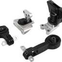 Engine Motor and Trans Mount Set of 4 Compatible with Honda 2006 2007 2008 2009 2010 Civic 1.8L Automatic Transmission Replacement for A4530 A4534 A4543 A4546