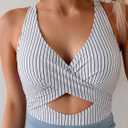 B2prity Women Mesh One Piece Swimdress Swimsuit Tummy Control V Neck Cutout Bathing Suit Wrap Drawstring Sarong Swimwear (Blue, S)