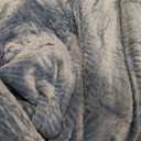 Westinghouse Electric Blanket Queen, Flower Jacquard Heated Blanket Queen Size with 10 Heating Levels and 1-12 Hours Auto-Off, Flannel to Sherpa Reversible, Machine Washable (84" x 90", Blue)