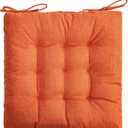 SQUARE MOON 4 Pack Chair Cushions, Seat Cushions, Chair Pads, Chair Mat for Indoor, Outdoor Dining Chair, Kitchen Chairs, Dining Room Chairs (16" × 16" × 4 Pack, Orange)