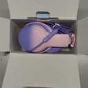 Aechorhy Over Ear Kids Headphones with HD Mic, Safe Volume Limited Wired Headphones for School, Travel, Stereo Sound Headphones with Cord, Foldable 3.5mm Headphones for iPad, Laptop, PC, Purple-Pink