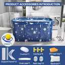 Portable Bathtub, Foldable Bathtub for Adults, Separate Family Bathroom SPA Therapy Tub for Shower Stall, Soaking Hot SPA and Ice Bath Tub, 45.3''x23.6''x19.7''