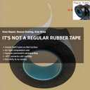 4 Rolls Butyl Rubber Self-Fusing Tape | IP67 Waterproof & 35KV Insulated | Extreme Cold/Hot Resistance (-4F to 194F) | for Electrical Joints, Pipe Leaks, Handlebar Grip Wrap (1" x10FT)