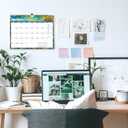 3 x Calendar 2025-2026, 18 Months Wall Calendar July 2025 to Dec 2026 Calendar with Julian Dates, 11" X 8.5" (Flower)