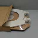 Bemis 500EC Durable Wood Toilet Seat with Easy Clean Hinges, Made in USA, Round, Biscuit