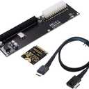 chenyang Oculink SFF-8612 to PCI-E 3.0/4.0 M.2 M-Key to PCIe 3.0/4.0 X16 Adapter for eGPU/GPD Win Max2 External Graphics Card & SSD