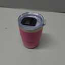 8 oz Small Coffee Cup with Magnetic Lid, Ceramic-Lined 18/8 Stainless Steel, Double-Wall Vacuum Insulated, Stackable, Dishwasher Safe, Mini Tumbler for On-the-Go, 2 Pack, Hot Pink