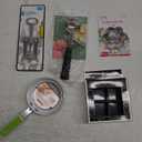 Lot of 5 Kitchen Equipment items, Crave 4 Size cooking cutter set, Silicone Cocktail Ice Cube Tray and Metal CorkScrew, Ice cream scooper with leaver action and 3.5" Aluminum Pan