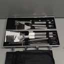 Kaluns Grilling Accessories, Dad Gifts for Christams Grilling Gifts, Heavy Duty Stainless Steel BBQ Grill Tools Set for Outdoor Grill with Aluminum Case and Apron, Dad Birthday Gifts for Men Husband