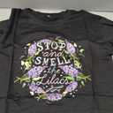 Women Vintage Boho Floral Wildflowers Tshirts Girls Graphic Tees Short Sleeve Tops(M,Black)