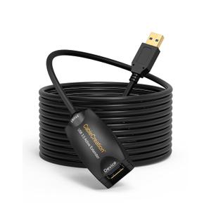 CableCreation Active USB 3.0 Extension Cable 16.4 FT, USB 3.0 Extender Male to Female Cord with Signal Booster Compatible with Oculus Quest 2, Rift Sensor, Steam VR, Gaming PC, 5M