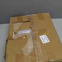 TV Tray Side Table Sofa Tray for Couch Heavy Metal Base Swivel/Adjustable Height, Sofa Bed Bathroom Living Room, Study TV Tray C Shaped End Table Food Snack Trays for Eating Small Spaces (11.8*15.7 in, Brown)