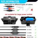 Outdoor Electrical Box Waterproof IP54-rated Outdoor Outlet Box Black Outdoor Extension Cord Cover Box (Inner 6.5 x 3.5 x 2.2inch) Wall-Hangable Waterproof Box for Protect Outlet(2 PCS Black)