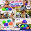 Colorful Dumpling Squishies New Mystery Squishies Dumpling with Box Stress Relief Balls Sensory Toys Desk Squeeze Toys Gift(4PC)