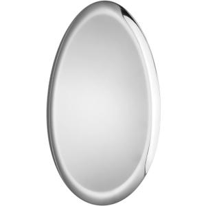 Large Olive-Shaped Silver Stainless Steel Serving Tray  Champagne, Cocktail & Bar Tray with Mirror-Polished Finish for Jewelry, Candles & Coffee Table Decor