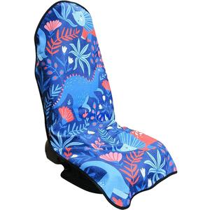 Waterproof Sweating Car Seat Cover for Post Gym Workout, Running, Swimming, Beach and Hiking, Universal Fit Non-Slip Bucket Seat Protector for Cars SUV Trucks, Machine Washable (Dinosaur)