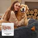 Bedsure Human Dog Bed for Adult, Plush Giant Calming Nest Bed Orthopedic
71" Human Size Dog Bed Washable with Storage Pocket, Supportive Bolster, Egg Foam, Non-Slip Bottom, Fluffy Faux Fur,Dark Grey