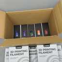 UJOY3D 10kg Hyper PLA+ 3D Printer Filament Bundle, Upgraded PLA+ Filament 1.75mm, 1kg Spool 10 Pack, Black+Cream White+Grey+Red+Cobalt Blue+Green+Christmas Green+Orange Yellow+Coffee Brown+Iris Purple