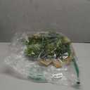 WILLBOND 4 Pcs Christmas Kitchen Cabinet Wreath Boxwood Garland with Ribbon Greenery Garland Hanging Wreaths for Cabinet Wall Window Door Fireplace Party Farmhouse Decor(Burlap,Linen)