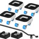 Furniture Sliders, Furniture Movers with 4 Wheels 360 Rotating, Upgrade Groove Design Moving Dollies for Heavy Duty, 900lbs Capacity Lift Mover Tool Set for Appliance, Table, Sofa, Cabinet, Bed (1.25 inch Wheels + Pry Bar)