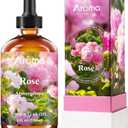 Rose Essential Oil with Premium Gift Box - Essential Oils for Diffusers & Aromatherapy - 4 Fl Oz 100% Pure Natural - Gift-Ready Box - Rose Essential Oil for Skin Gifts for Women