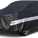 SUV Car Cover Custom Fit Bentley Bentayga 2016-2025, 100% Waterproof Breathable Outdoor Car Covers, Sun Rain Dust Snow Protection. (Black)