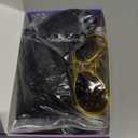 Afro Wig Men 70s Disco Costume Wig With Glasses Necklace Mustache and Wig Cap Natural Fluffy Short Black Curly Synthetic hair Wig for Halloween Chrismas Cosplay Party