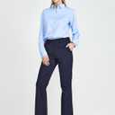 Tapata Women's 28''/30''/32''/34'' Stretchy Bootcut Dress Pants with Pockets Tall, Petite, Regular for Office Work Business (Blue, M)