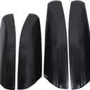 NewYall Black Roof Luggage Cargo Rail Rack End Cap Cover Set for Toyota Highlander 2008-2013 Protection Shell Trim