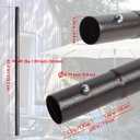 Blissun Umbrella Replacement Lower Pole, Patio Umbrella Bottom Pole with Bullet Buckle, Only Compatible Umbrellas