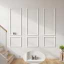 Wall Molding Trim Panels 3 Set 54 ×24 Peel & Stick PaintableMade with Bulk Polymerization for High-Purity Durability, Peel and Stick No-Damage Installation for Accent Walls, TV Walls,Hallways