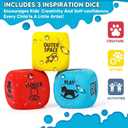 2 x Garybank 12 Pack Bath Crayons for Toddlers 1-3, with 3 Drawing Prompt Dice, Non-toxic Formula Bathtub Crayons, Washable & Smoothly Paint Wet and Dry On Wall, Easy Grip Shell to Draw