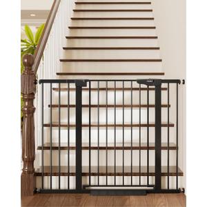 Cumbor 36" Extra Tall Baby Gate for Stairs, 30-48" Dog Gate Indoor Black
Mom's Choice Awards Winner, Double Lock Safety for Doorways, Child Gate for Toddlers & Pets, Pressure or Hardware Mounted